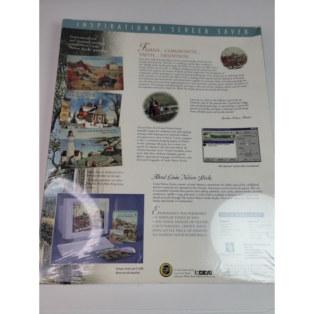 Linda Nelson Stocks Families of Yesteryear CD ROM Inspirational Screen Saver... - Picture 2 of 6